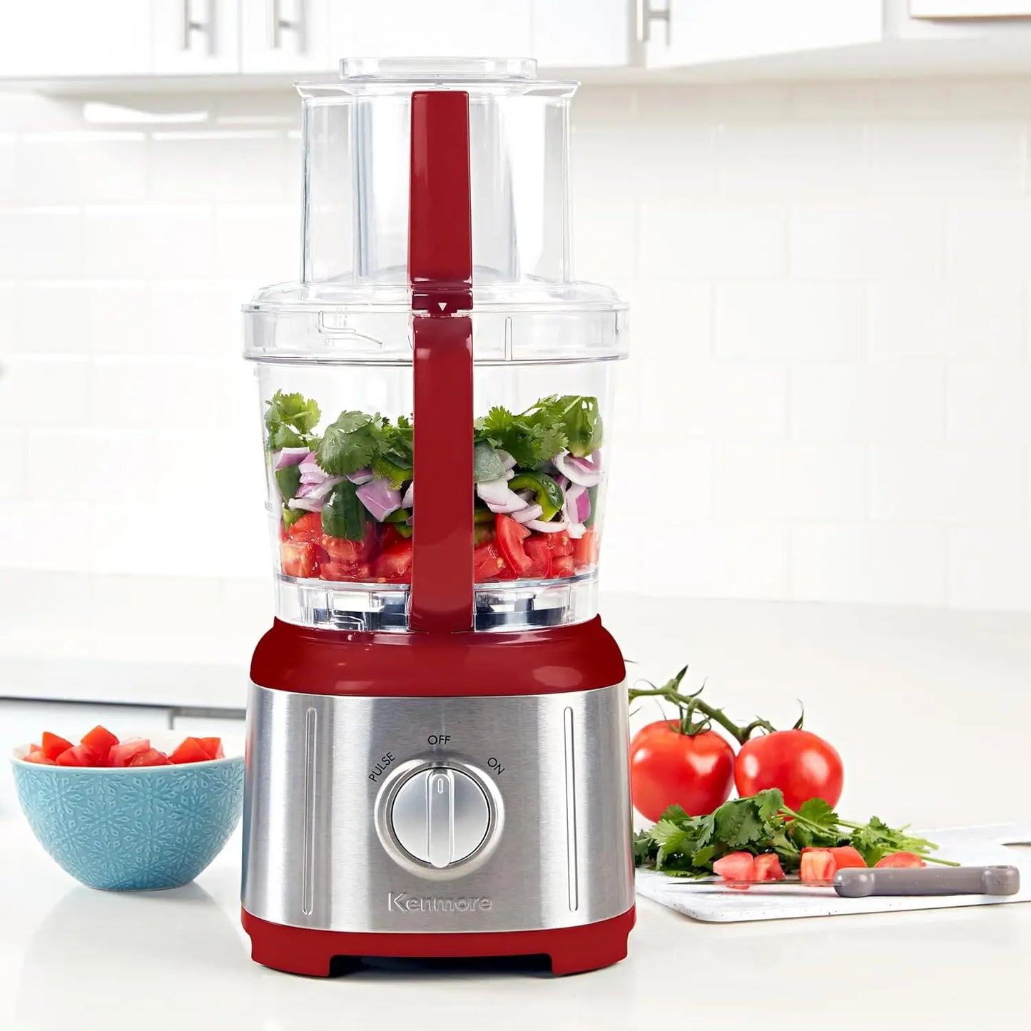 XMSJ Food Processor and Vegetable Chopper with Reversible Slicing Disc