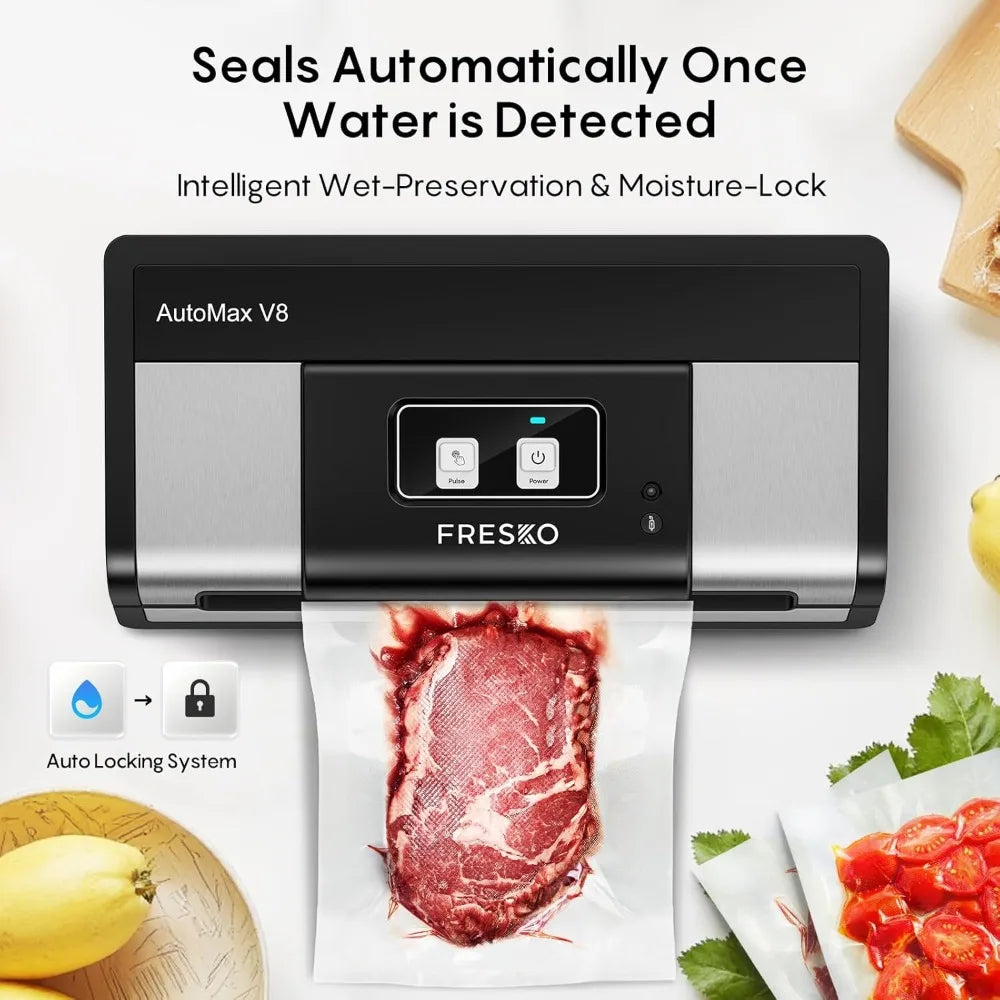 XMSJ FRESKO Automatic Vacuum Sealer With Auto Dry Wet Detection