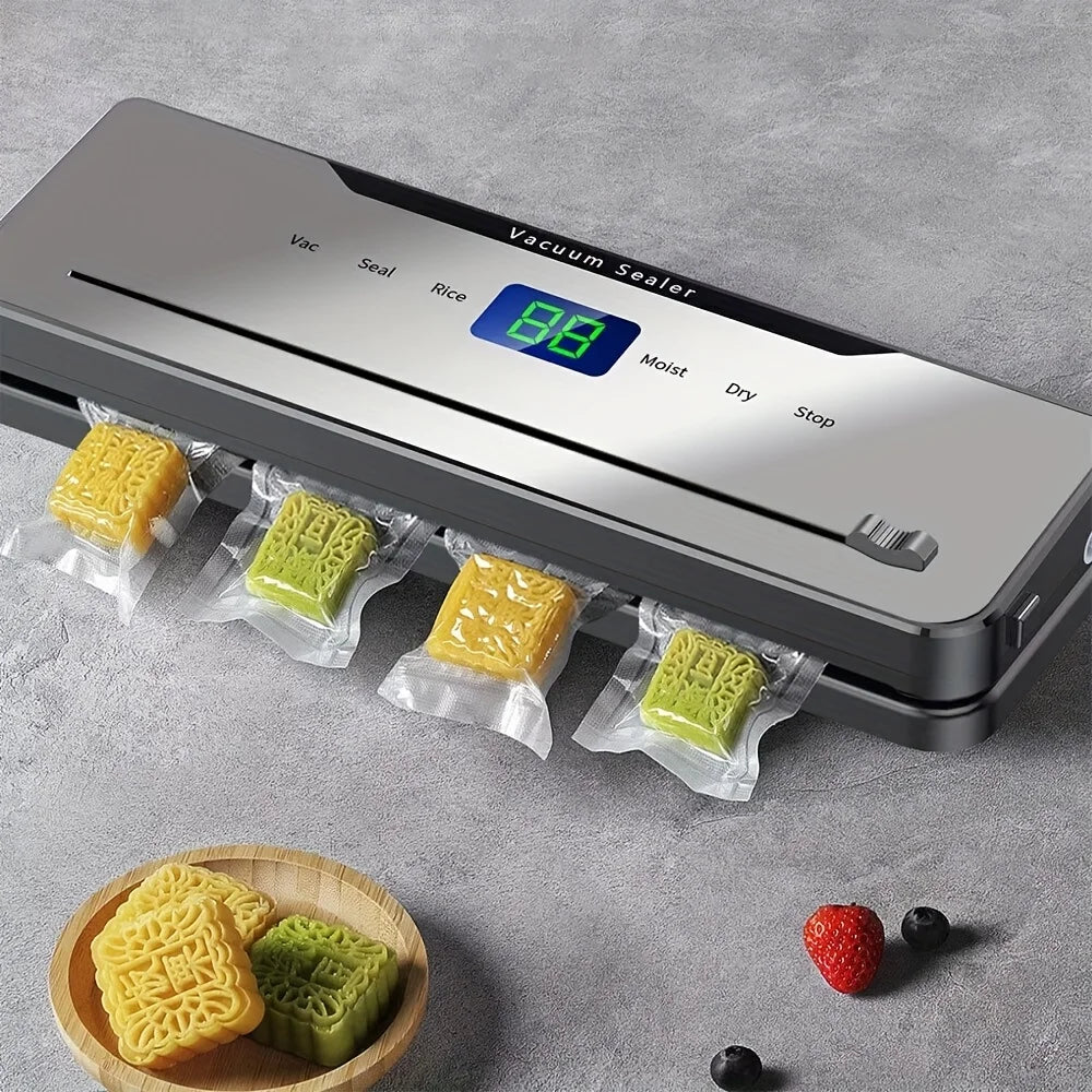 Automatic Food Vacuum Sealer Machine With Cutter And Vacuum Bags