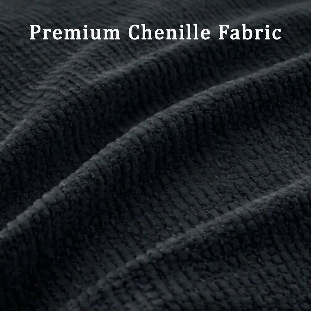 U Shaped Sectional Sofa With Double Chaise Lounge Chenille Fabric
