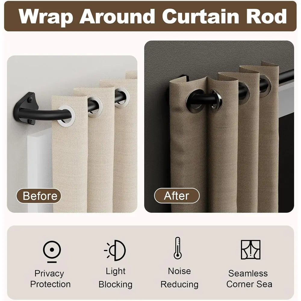 Durable Stainless Steel Curtain Rod For Modern Home Decor