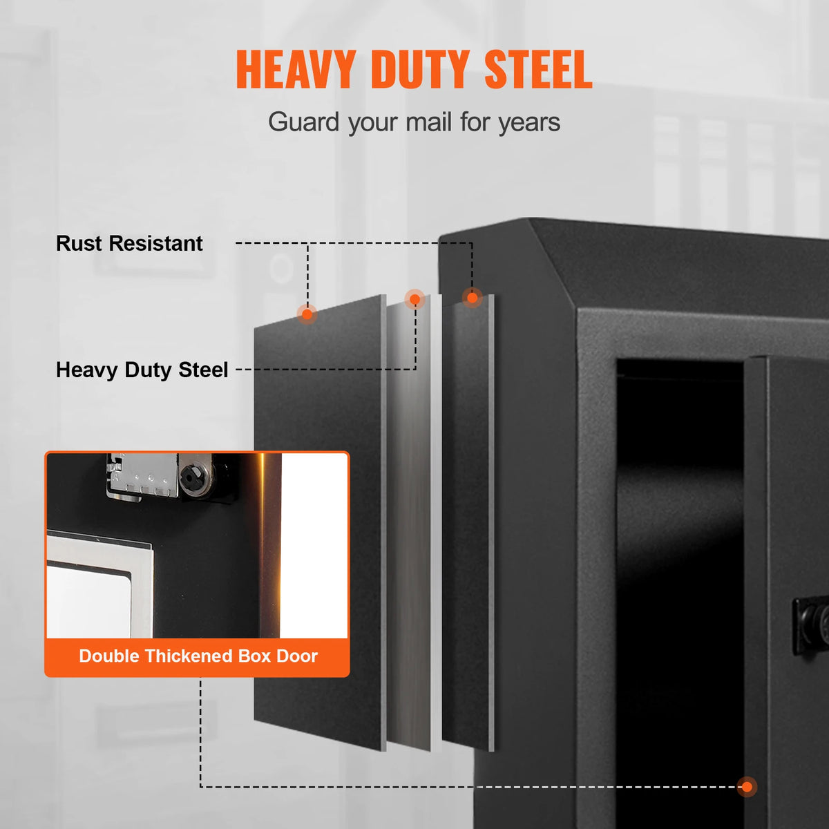 Steel Through The Door Key Drop Box With Combination Lock