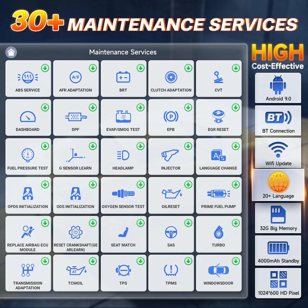 FOXWELL NT809TS TPMS Programming Tool All Systems Diagnostic Scanner