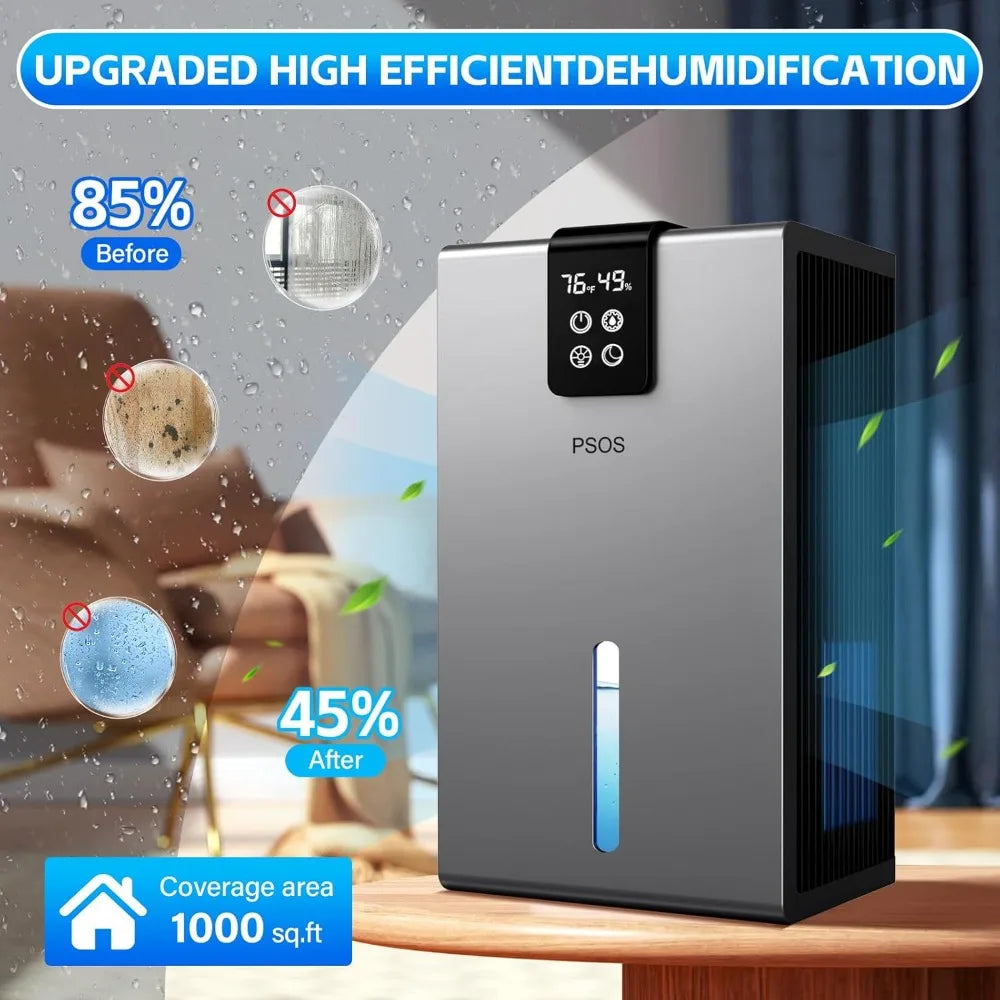 XMSJ Dehumidifier Quiet Operation With Auto Shutoff And Sleep Mode