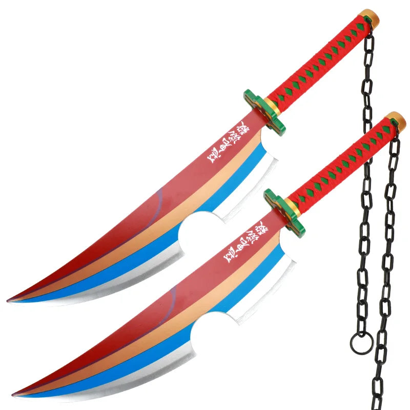 Anime Katana Cosplay Bamboo Wooden Toy Sword Tanjiro Zenitsu Kyoujurou