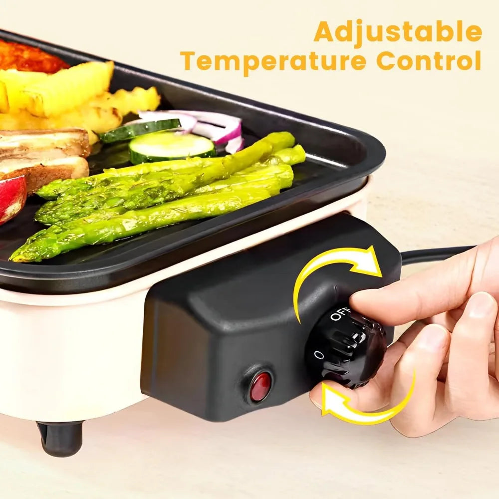 NBVCX 1500W Smokeless Indoor Grill TwoInOne With Removable Plates
