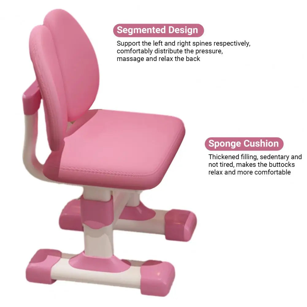 Desk Chair Set With Multi Bookstand Adjustable Height Cartoon Pattern