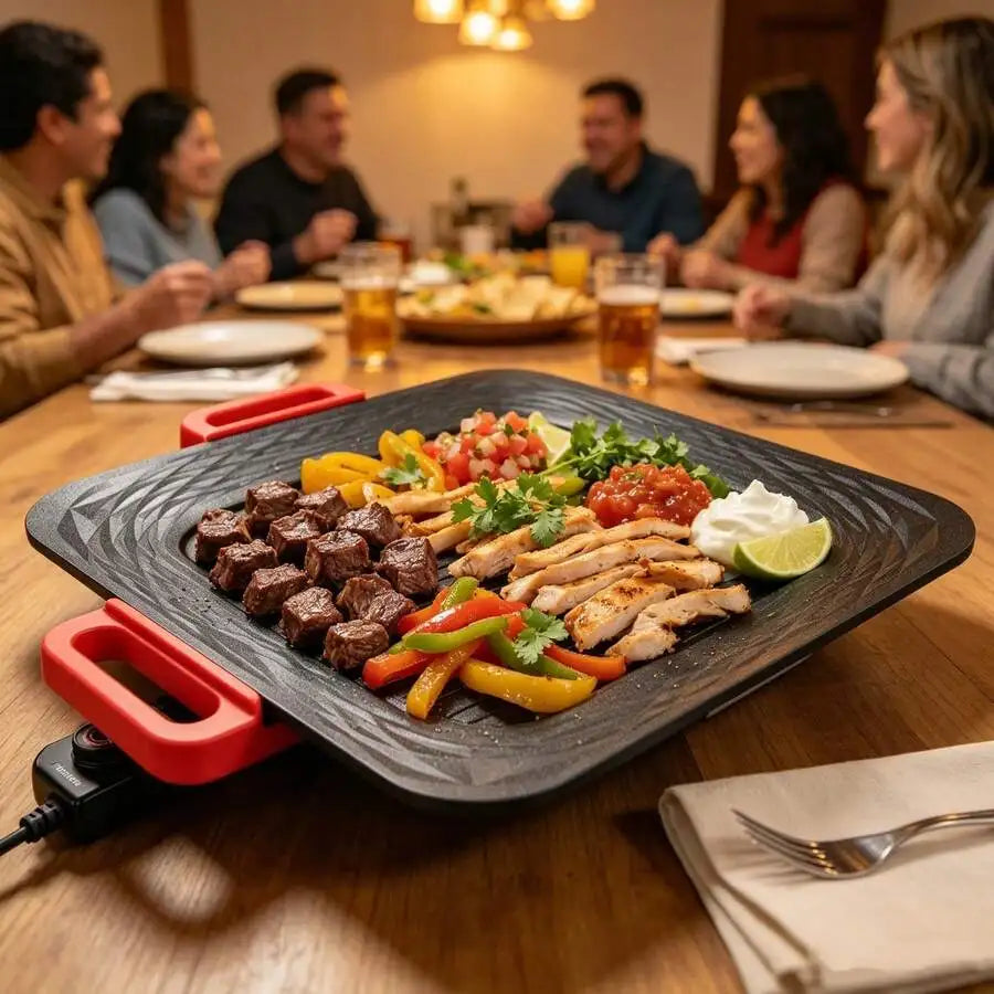 XMSJ 1500W Electric Griddle With Nonstick Surface And Temperature Control