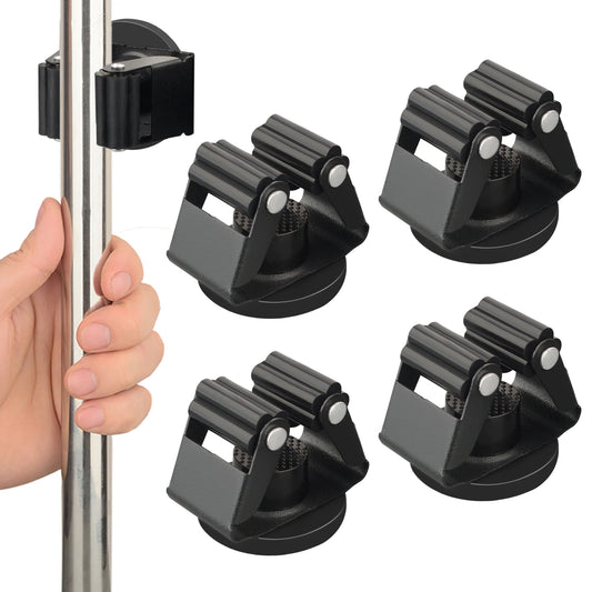 Magnetic Broom And Mop Holder Wall Mount Organizer