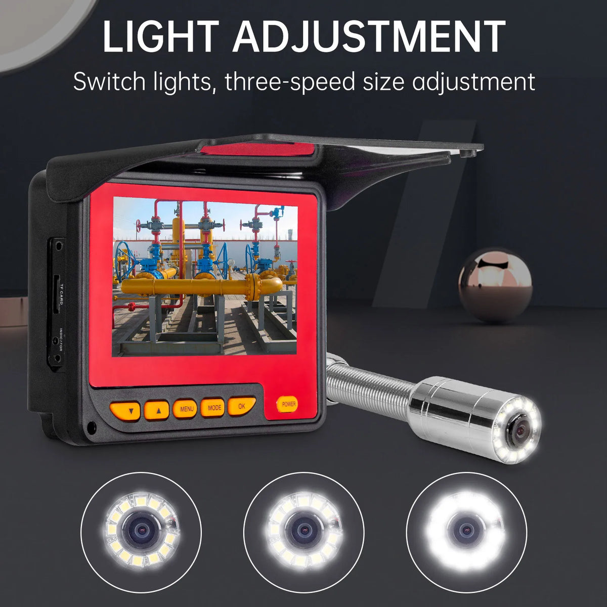 Syanspan Sewer Drain Inspection Camera Endoscope Video Recording DVR