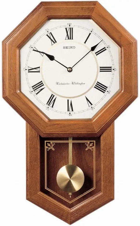 Traditional Wall Clock With Chime And Pendulum Mechanism