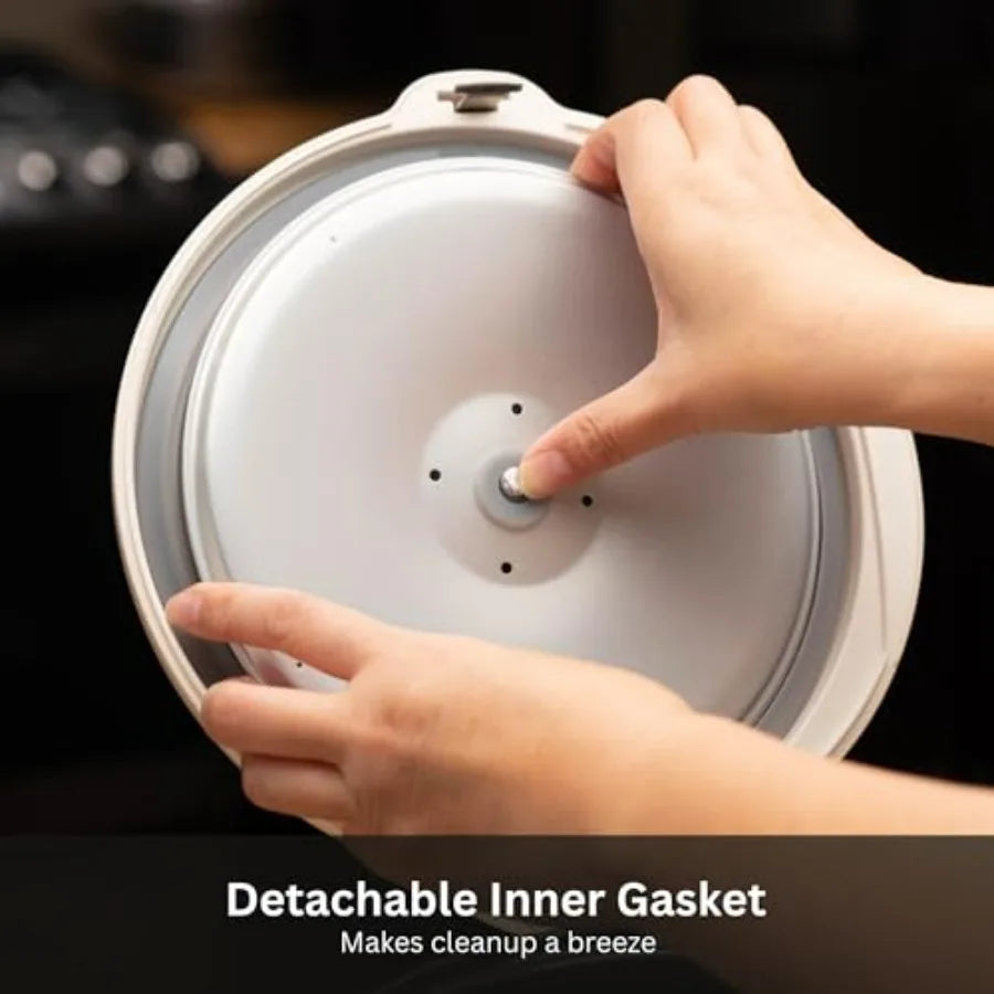 Nonstick Rice Cooker With Retractable Cord And Keep Warm Function