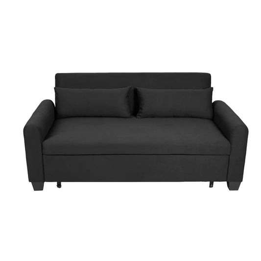 Convertible Sleeper Sofa Bed With Adjustable Backrest And Pockets