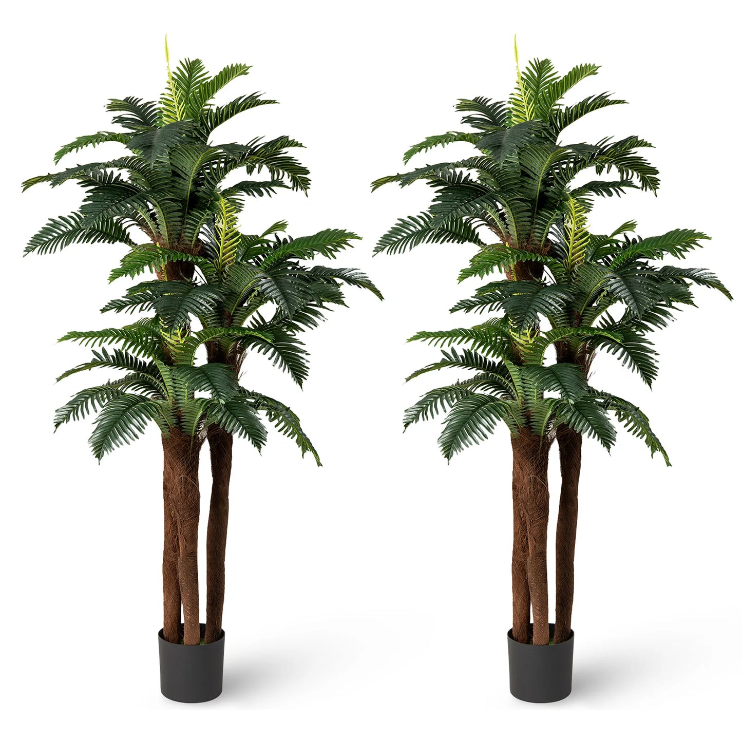 Lifezeal Two Pack Artificial Palm Trees For Indoor Decoration