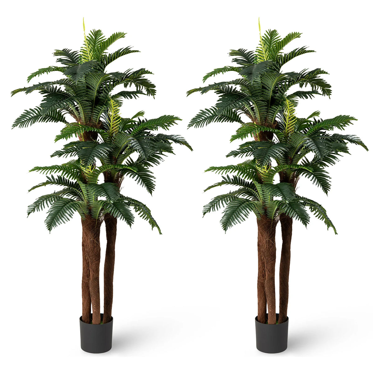 LIFEZEAL Artificial Palm Tree Set Realistic Tropical Home Decor
