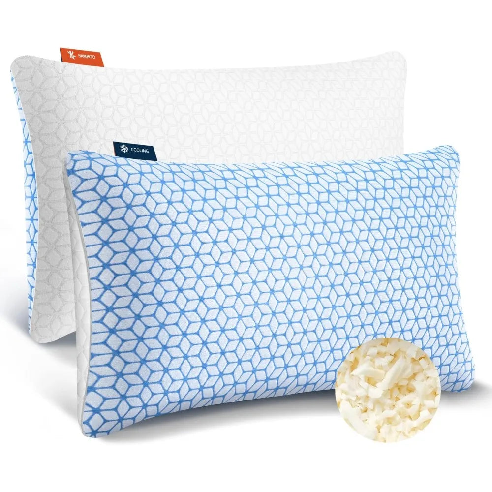 Love Attitude Shredded Memory Foam Pillows Cooling Set of 2