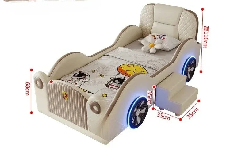 Toddler Bed Modern Luxury Design For Children Space Saving Mattress