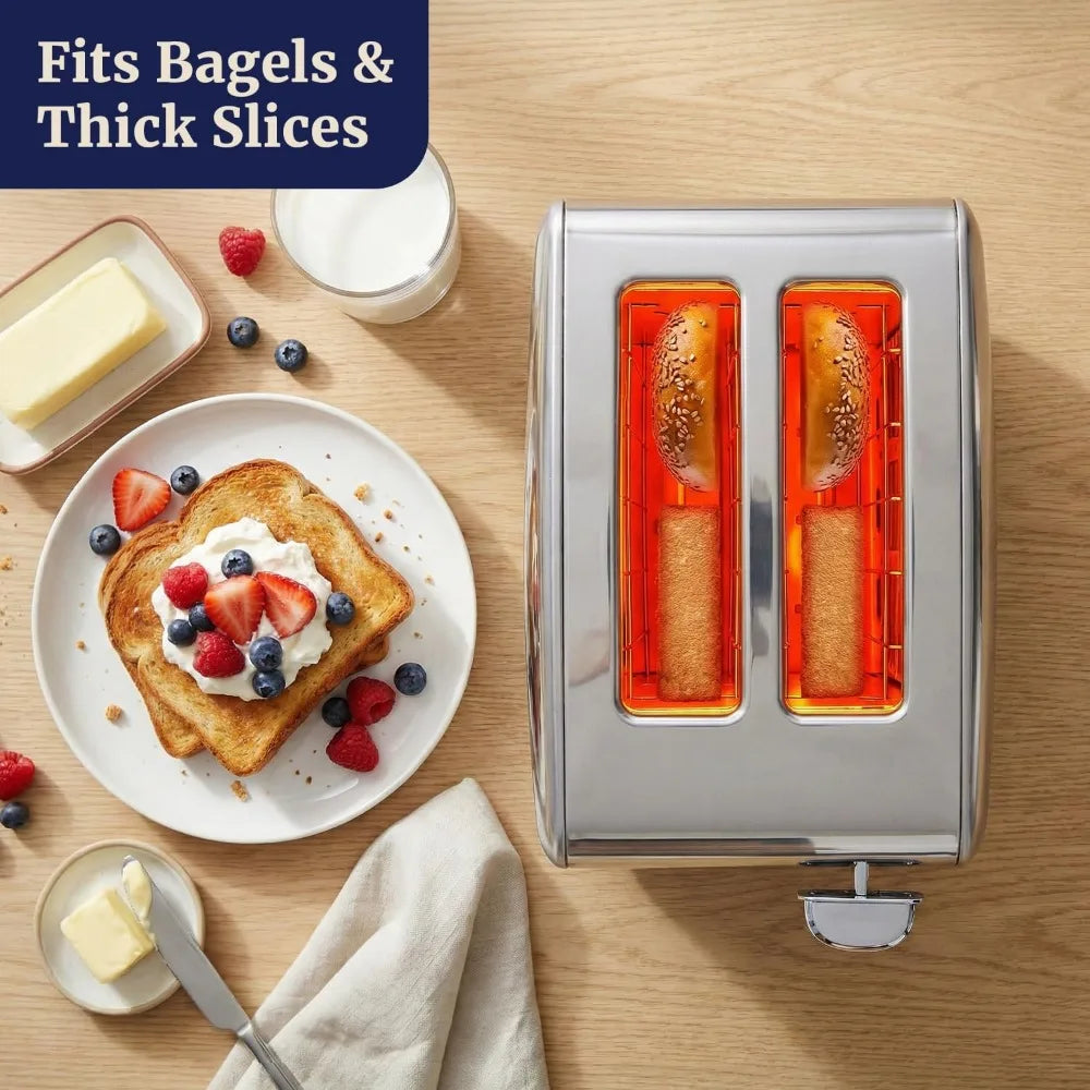 2 Slice Toaster With Digital Countdown And Extra Wide Slots