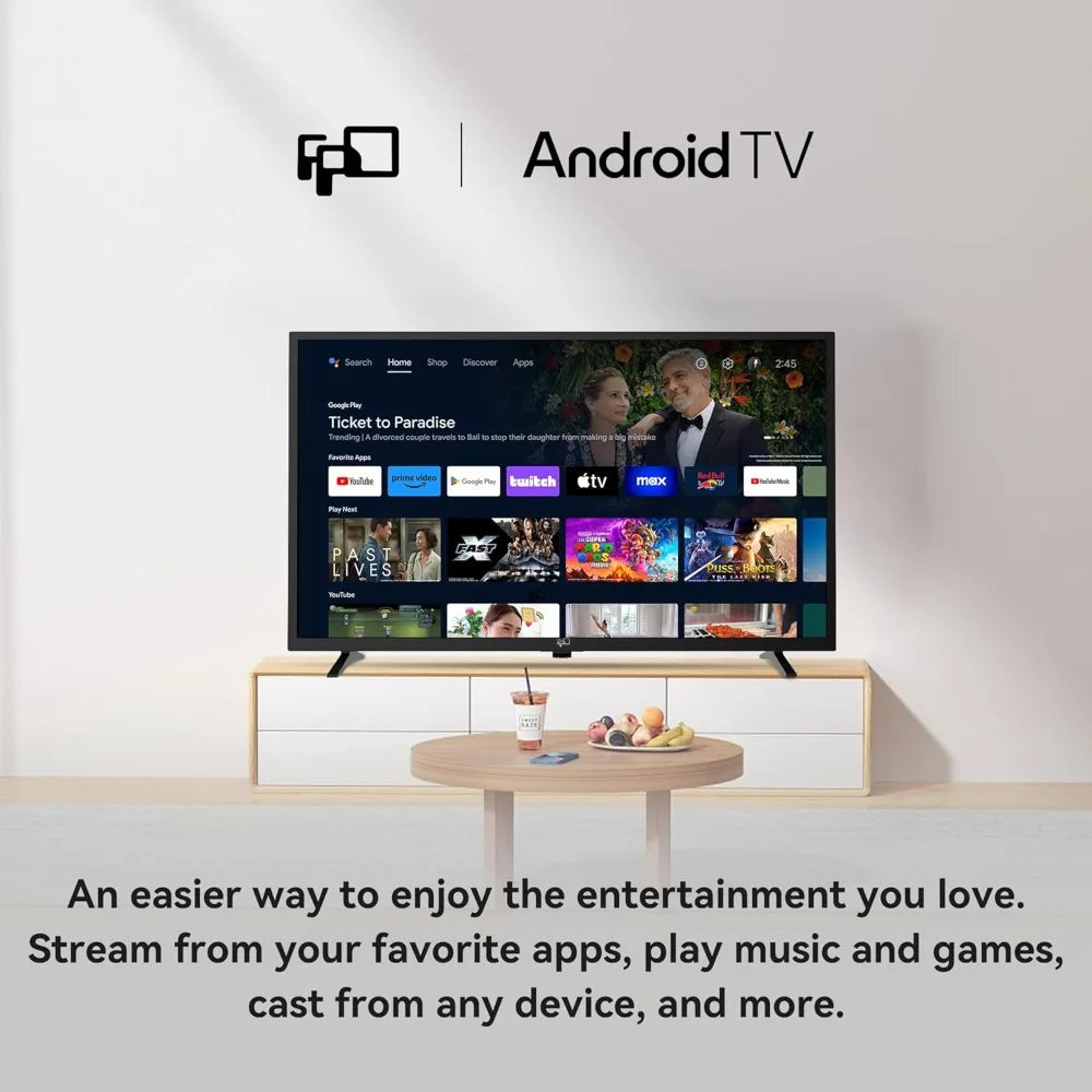 XMSJ Smart TV Android HDR 10 Google Play Cast Streaming