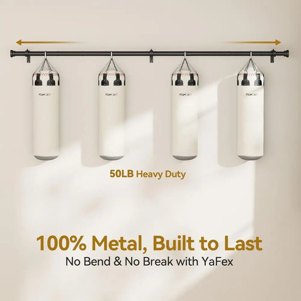 Heavy Duty Adjustable Iron Curtain Rods For Modern Windows