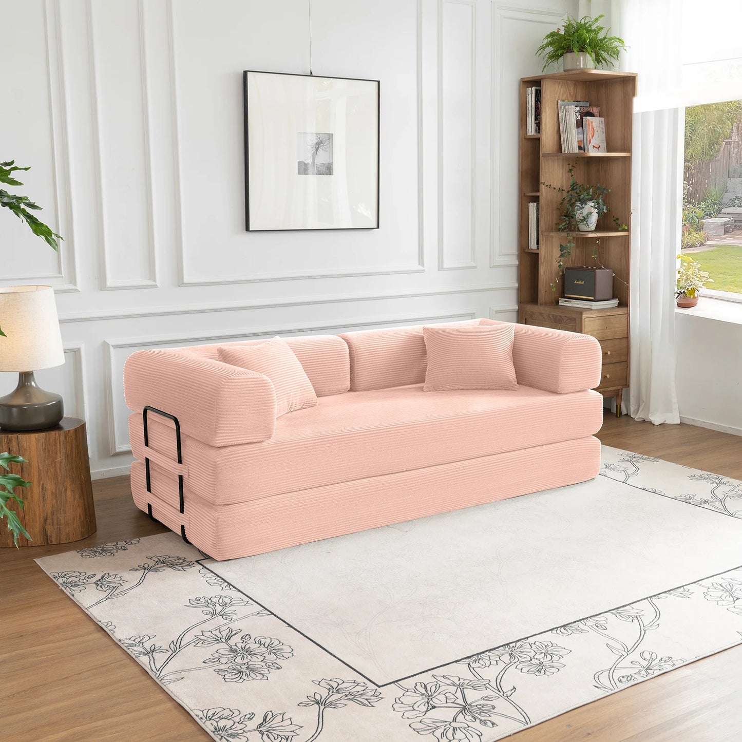 Tholasis Convertible Sofa Bed Fixed Frame For Small Spaces