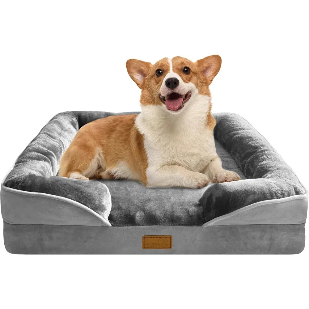 NBVCX Orthopedic Dog Bed With Sides And Supportive Foam
