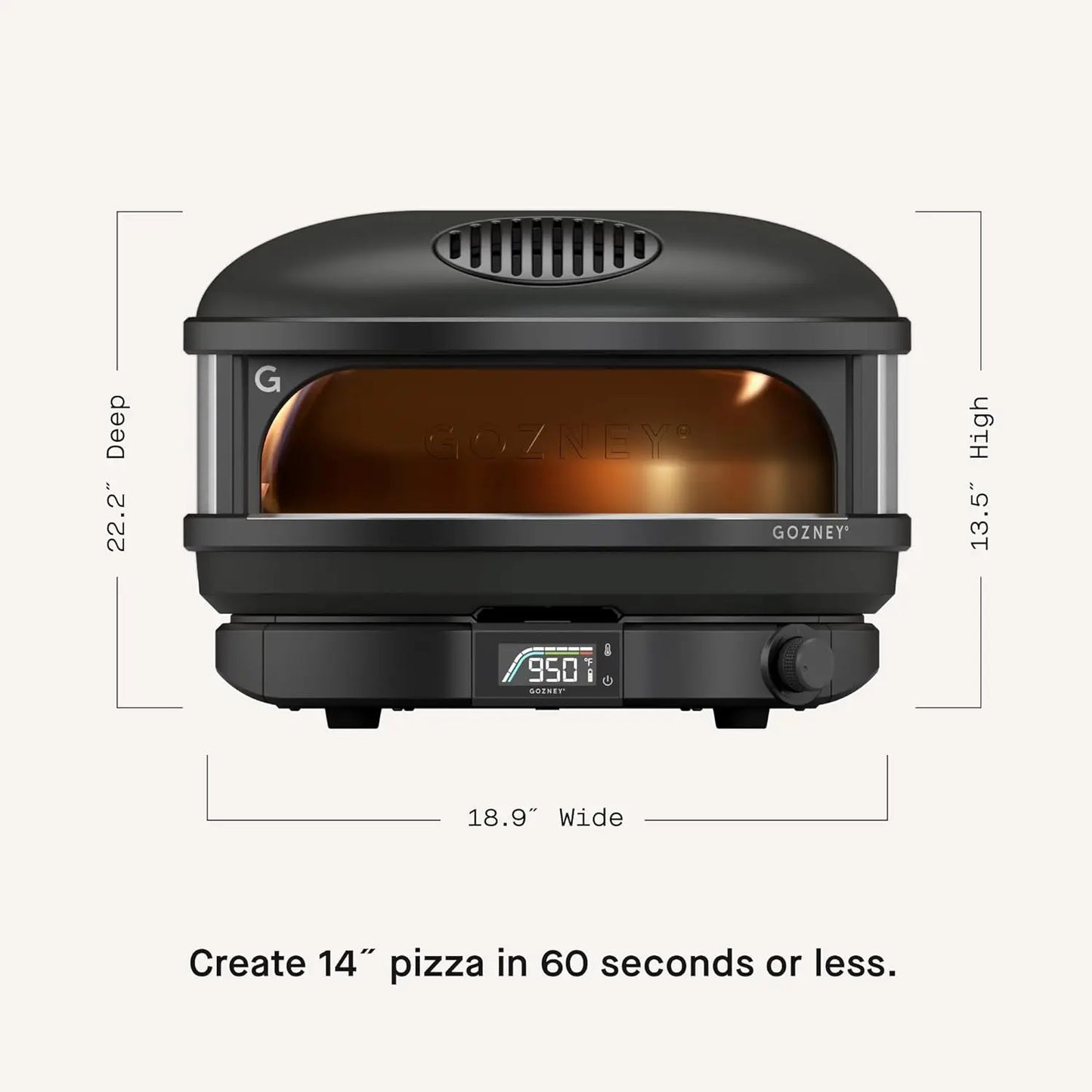 XMSJ Propane 950F Pizza Oven With Precision Flame Control