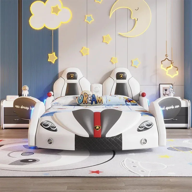 Dutrieux Multifunctional Loft Bed With Lights For Toddlers