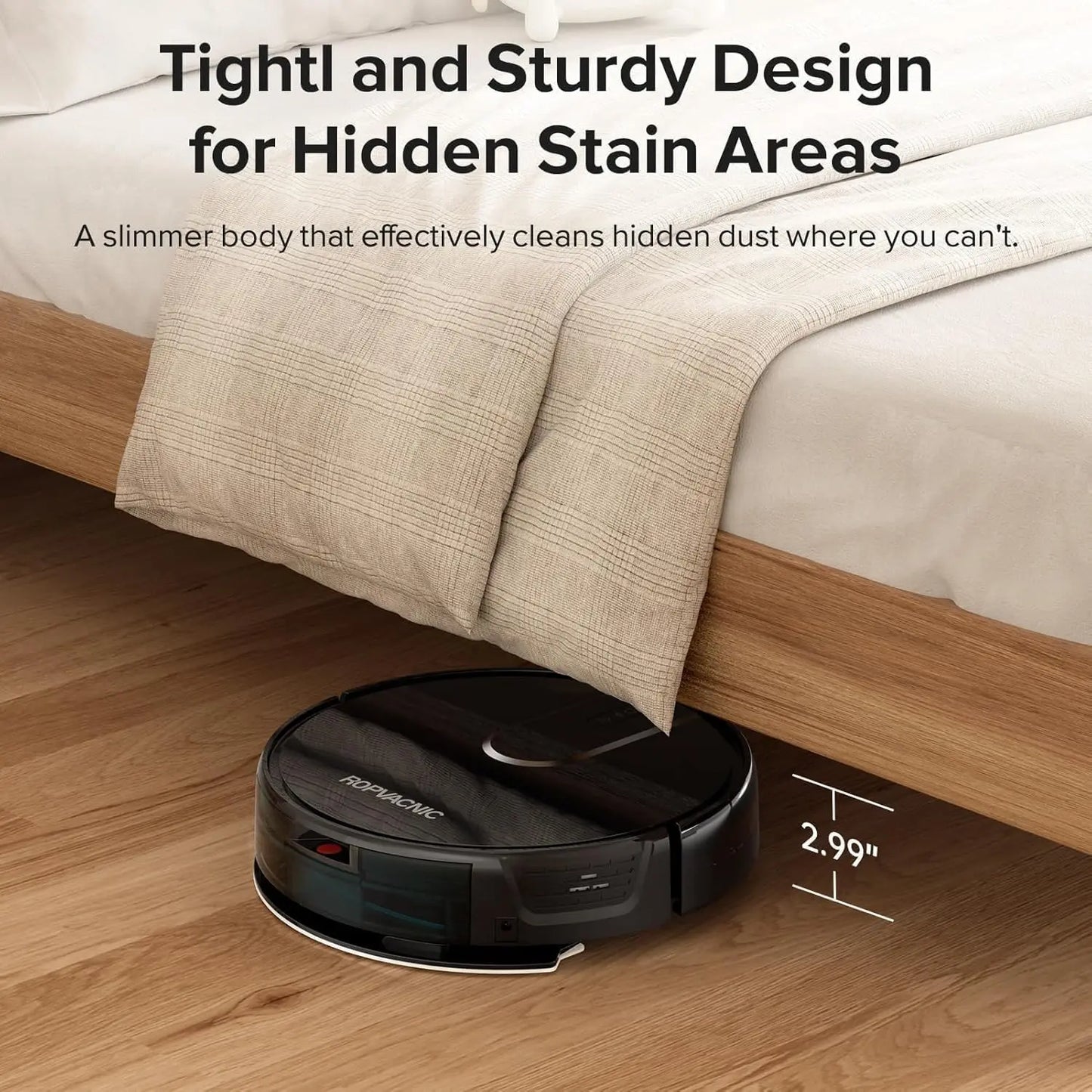 XMSJ Robot Vacuum Cleaner And Mop Combo With 5200Pa Suction