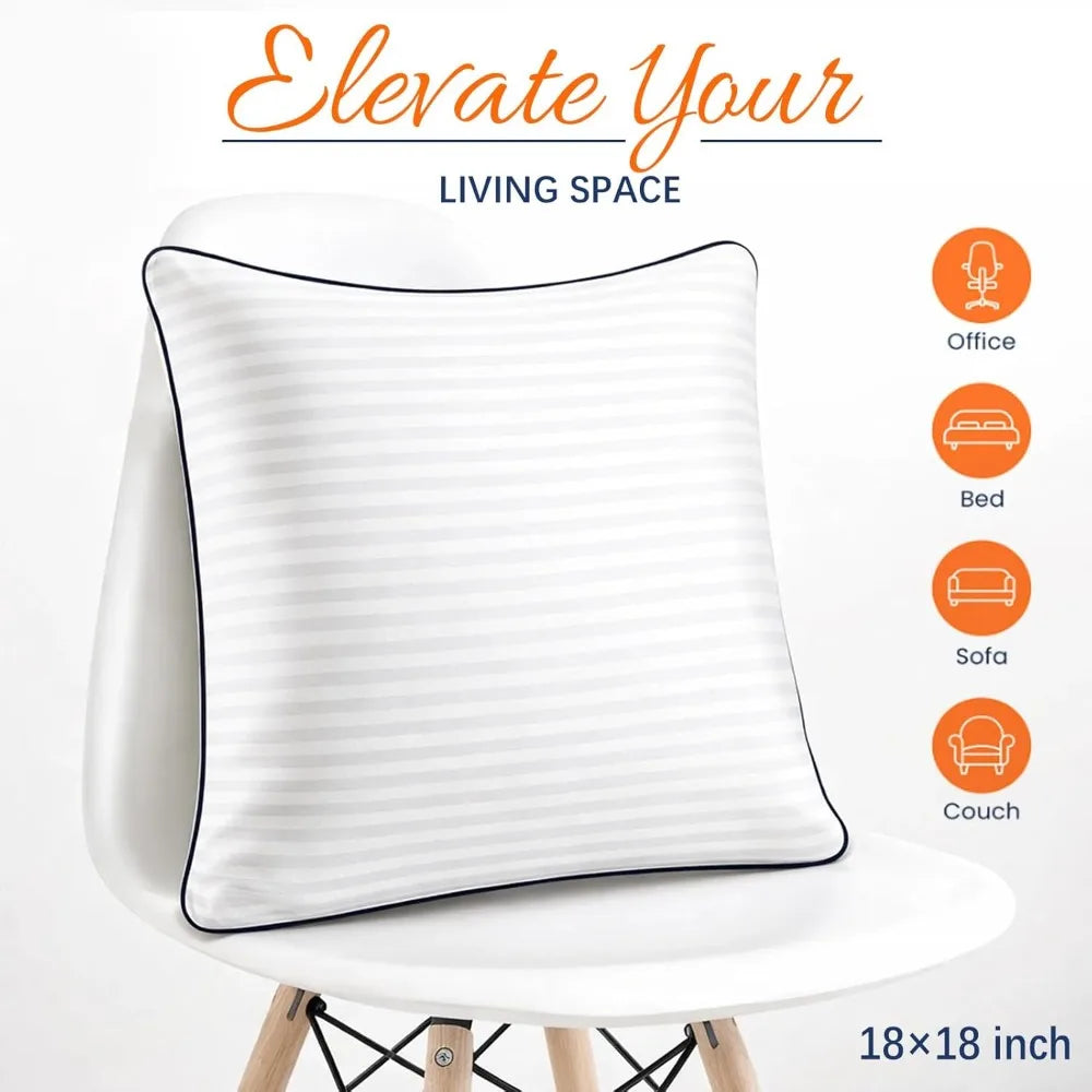 NBVCX Pillow Inserts Set of 2 Down Alternative Cushions