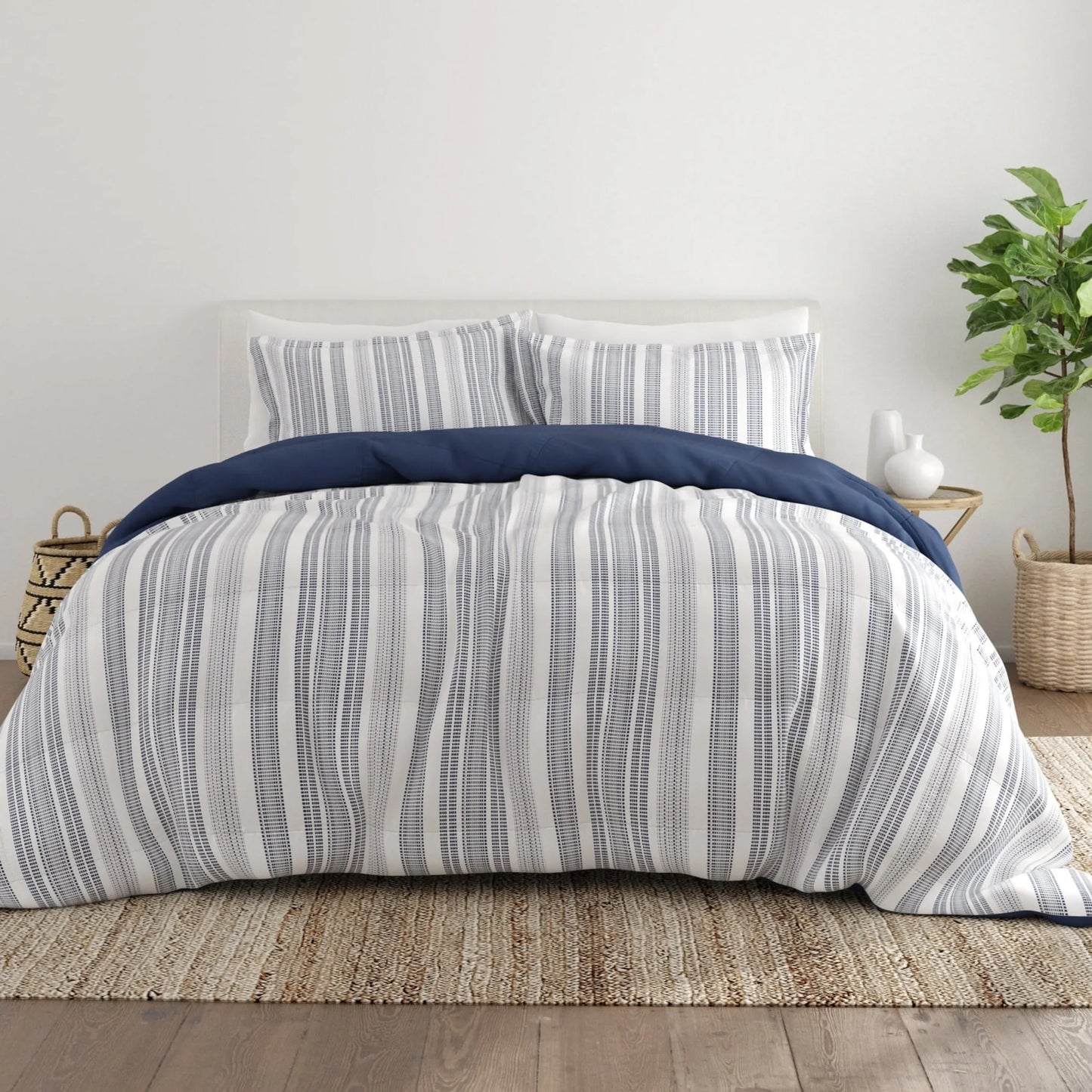 2 Piece Reversible Print Farmhouse Dreams Comforter Set