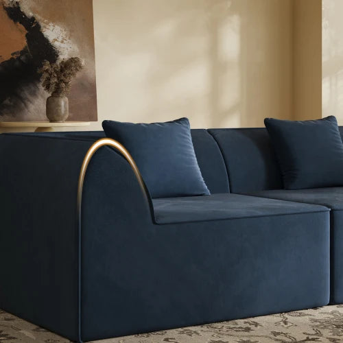Compressed Memory Foam Sofa 2 Seater Lounger Daybed With Pillow