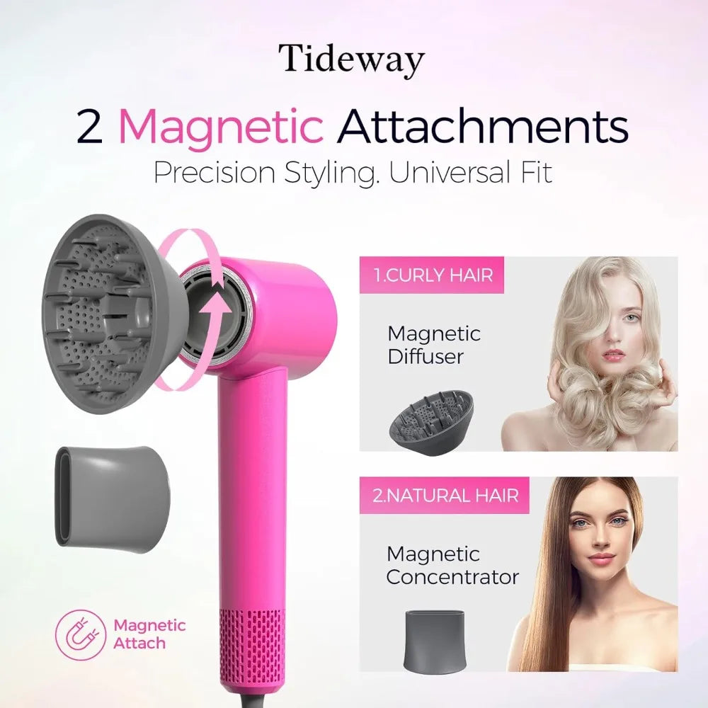 Tideway Hair Dryer High Speed Ionic Blow Dryer With Diffuser