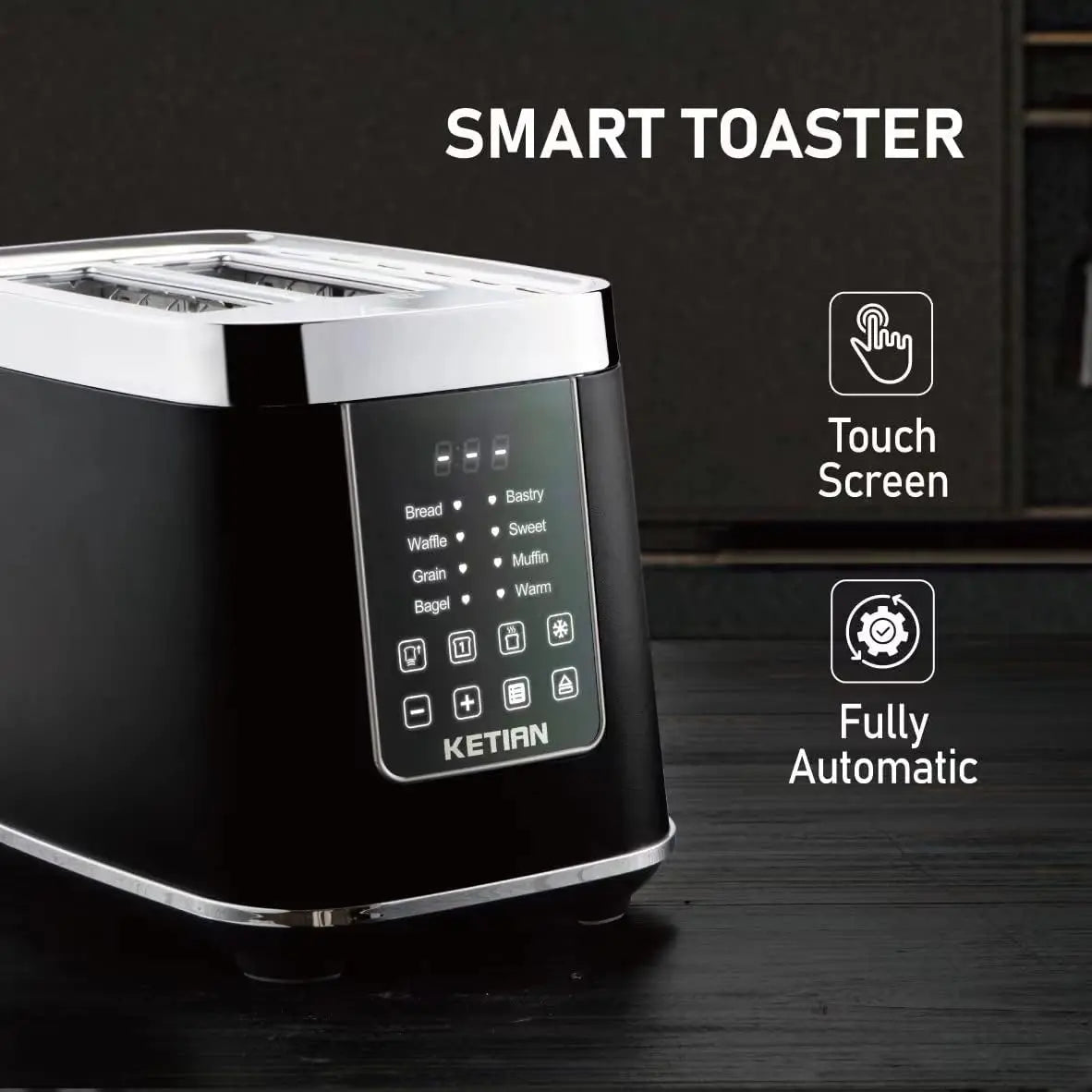 XMSJ Smart Toaster With Touchscreen 7 Bread Settings