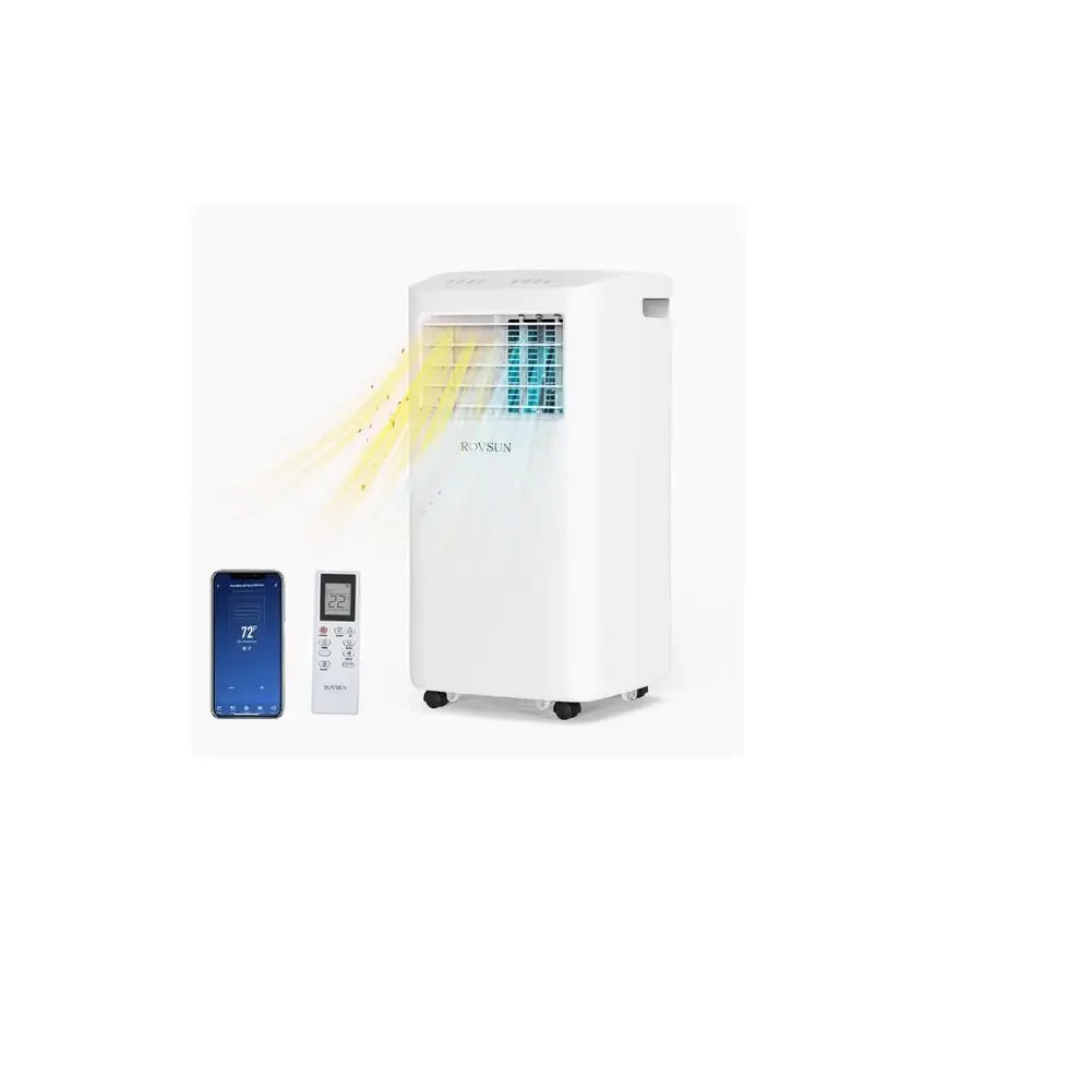 WiFi Enabled 10000 BTU Portable Air Conditioner With Heat Dehumidifier