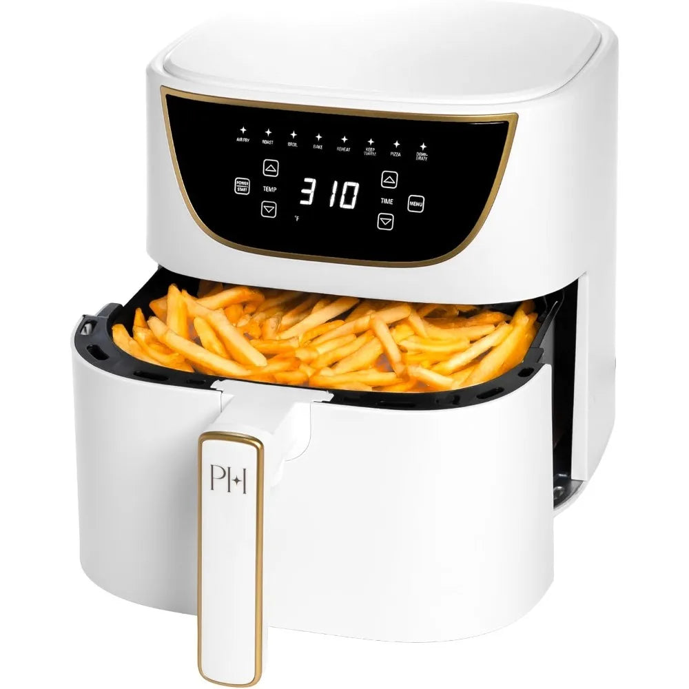 XMSJ Air Fryer 8 In 1 6 Quart Capacity Nonstick PFAS Free Touchscreen Display