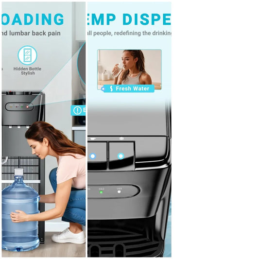 XMSJ Bottom Loading Water Cooler Dispenser With Three Temperature Settings