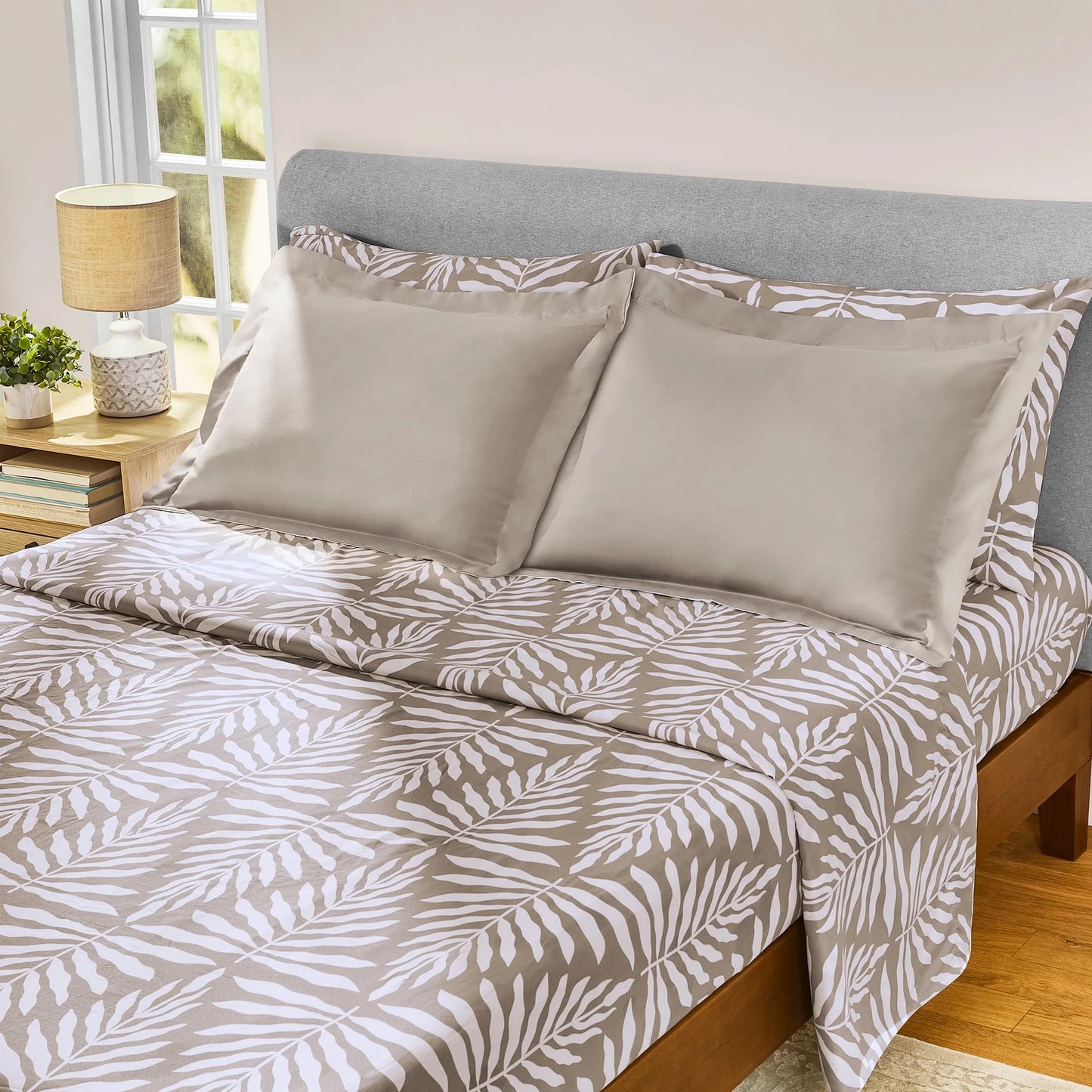 All In One Reversible Comforter And Sheet Set 7 Piece