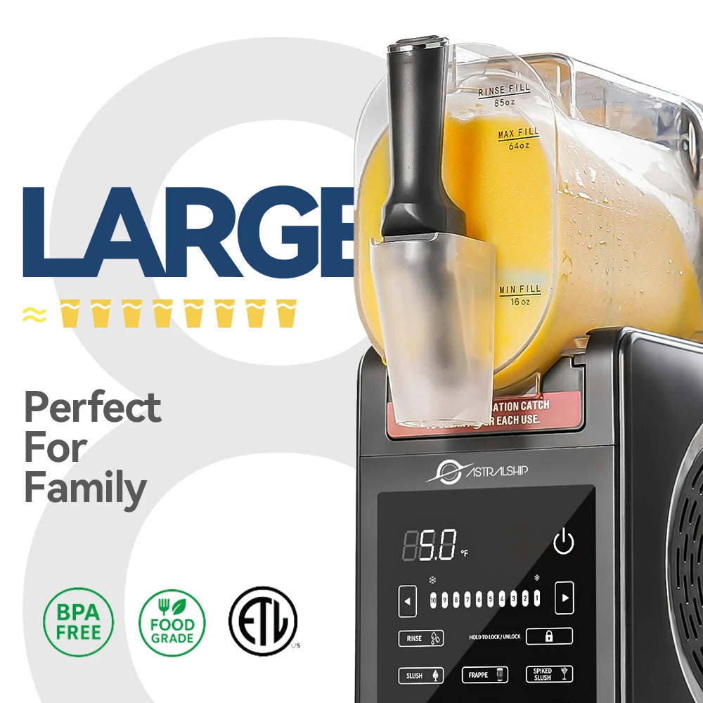 Astralship Slushie Machine With 6 Preset Programs And Smart Temperature Control