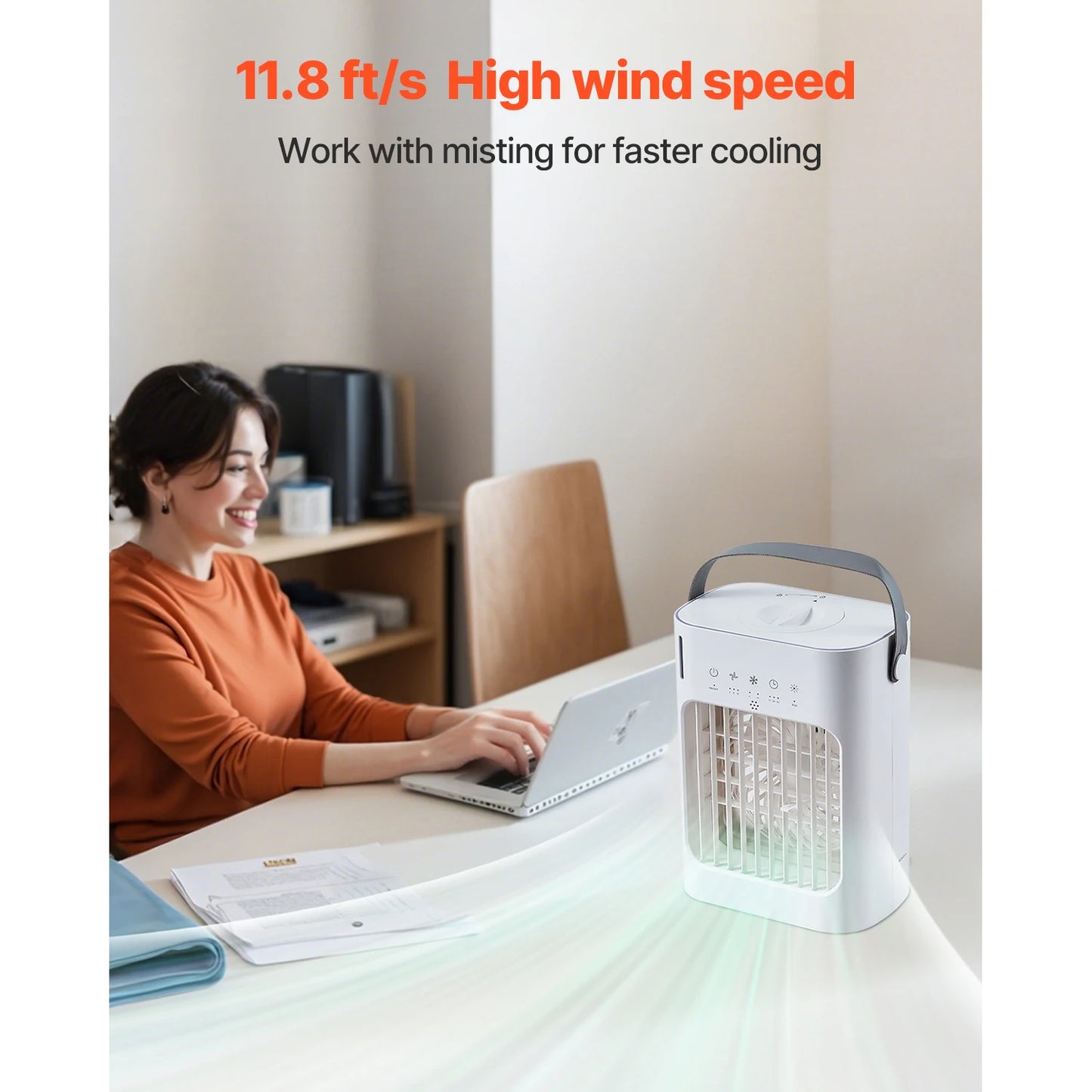 VEVOR Portable Evaporative Air Conditioner Desk Cooler 4 In One
