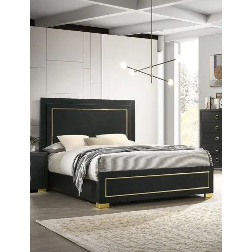 Contemporary 3Pc Bedroom Set With Bed And Nightstands