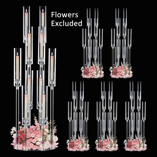 Acrylic Candelabra Candle Holders for Wedding Party Table Centerpieces