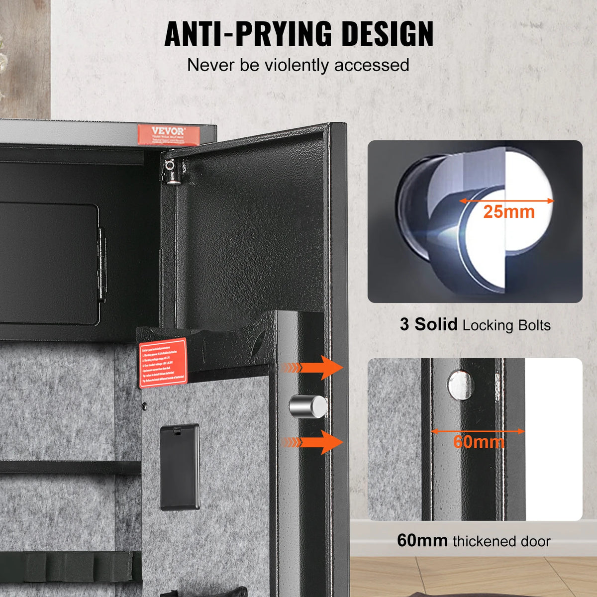 VEVOR Digital Keypad Gun Safe With Removable Shelf Cabinet