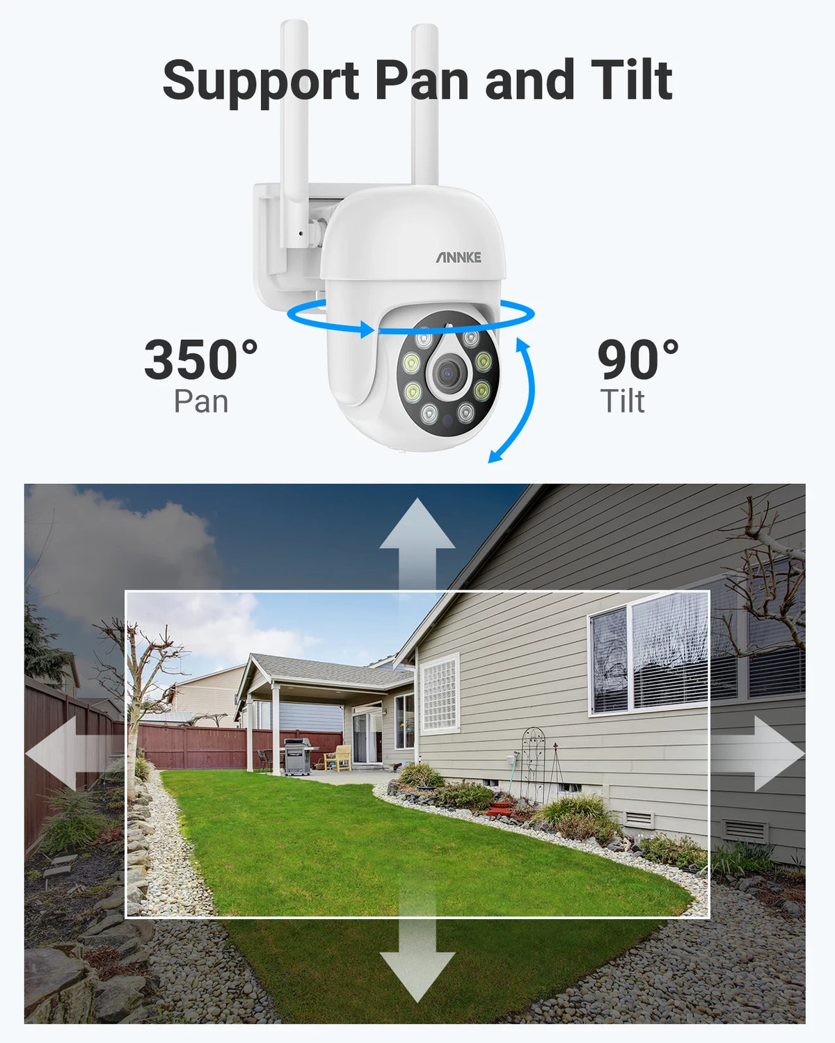 ANNKE 5MP WiFi Camera Human Detection Two Way Audio Night Vision