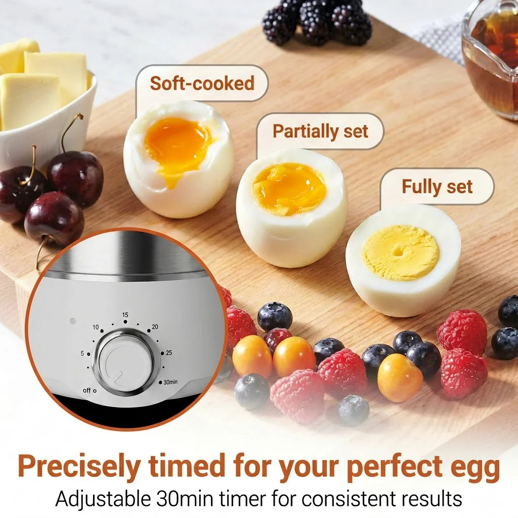 CACHOO Electric Egg Cooker With Timer And Automatic Shutoff