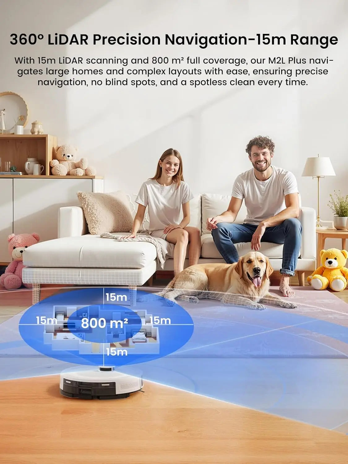 XMSJ LiRobot Vacuum And Mop Self Emptying 6000Pa Suction
