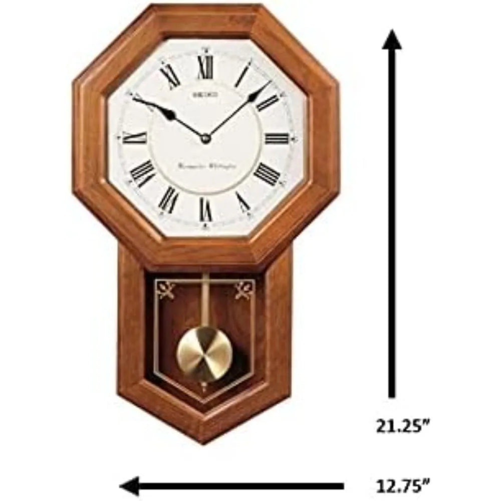 Traditional Wall Clock With Chime And Pendulum Mechanism