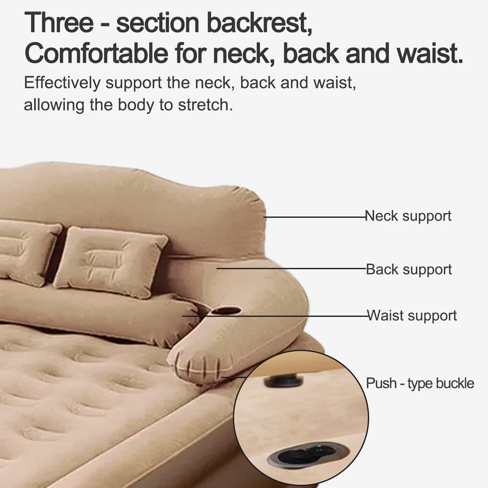 Portable Inflatable Two Person Camping Air Mattress Bed