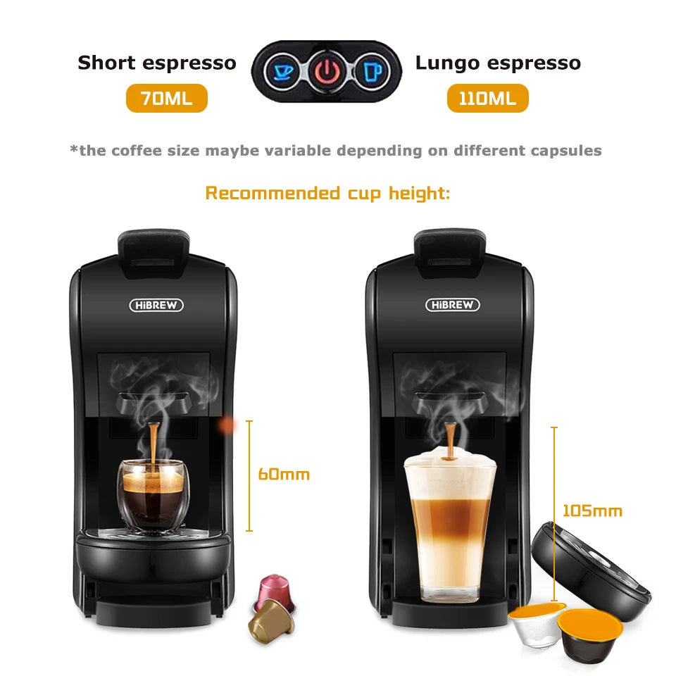 HiBREW Multi Capsule Espresso Maker With Hot And Cold Brewing