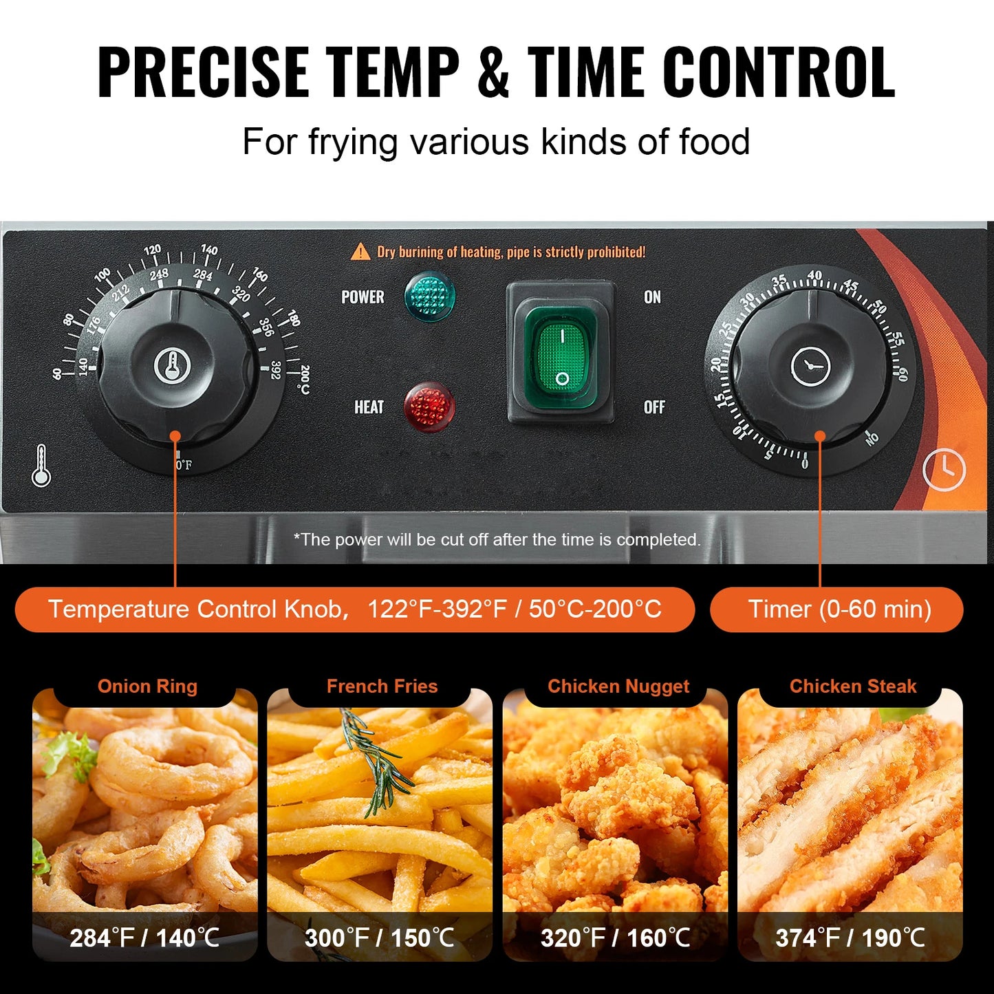 SucceBuy Electric Dual Tank Deep Fryer Commercial Countertop Fryer